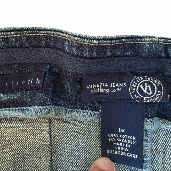 Venezia Denim Corset Top 18 Lace Up Bustier Y2K Baddie Western Coastal Cowgirl - Picture 5 of 6